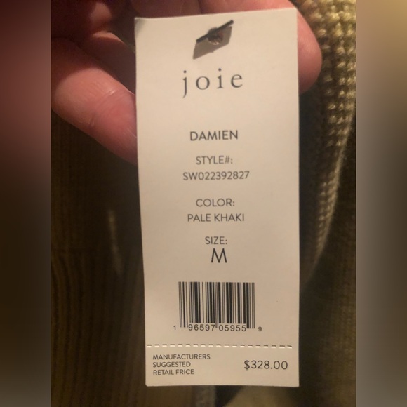 NEW JOIE brand button down sweater. Soft Wool. Tan. Size M. Figure Flattering - Picture 5 of 6